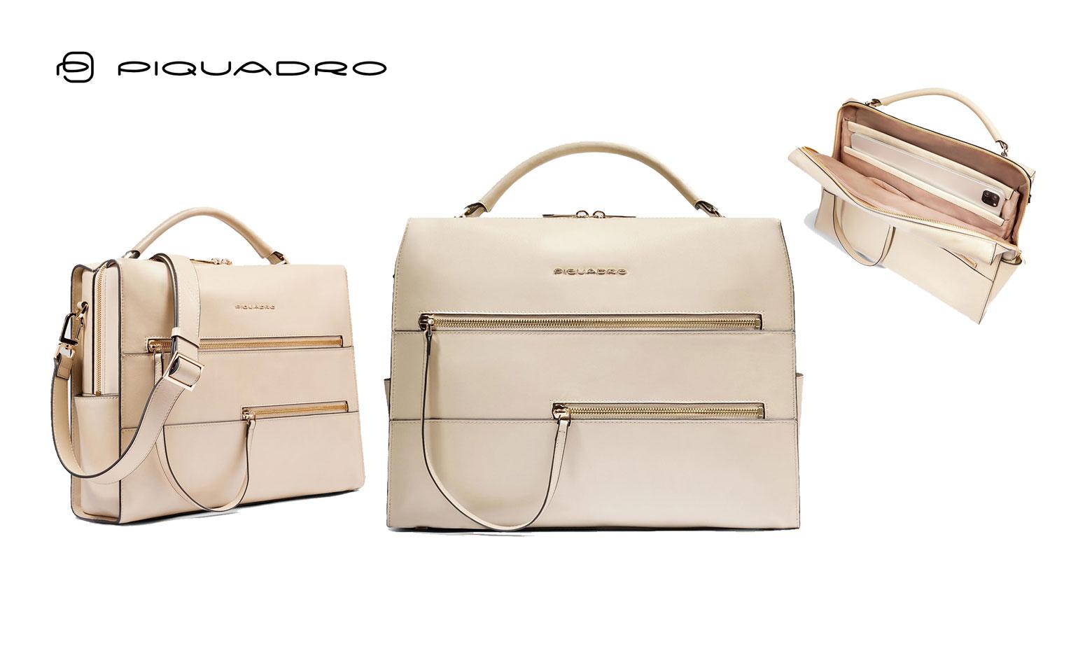 BORSA DONNA BUSINESS IN PELLE 36x27x10 PIQUADRO