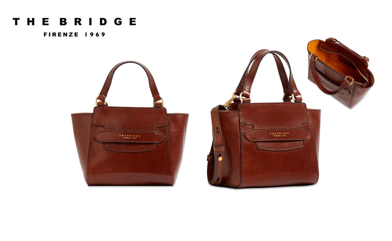 BORSA DONNA IN PELLE CON TRACOLLA THE BRIDGE