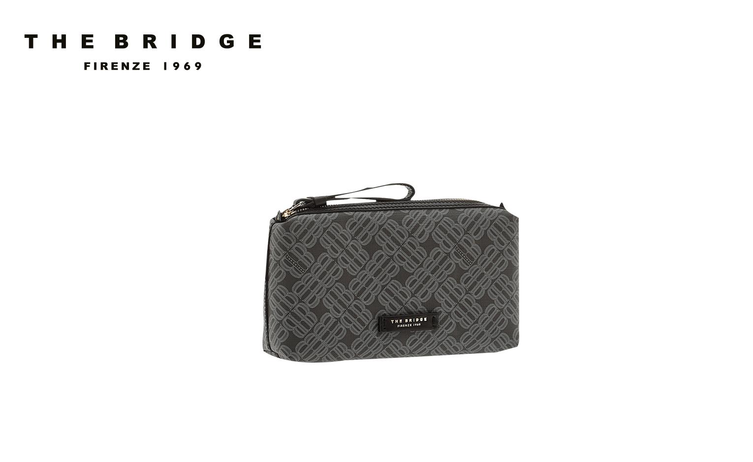 BEAUTY CASE IN TESSUTO E PELLE THE BRIDGE