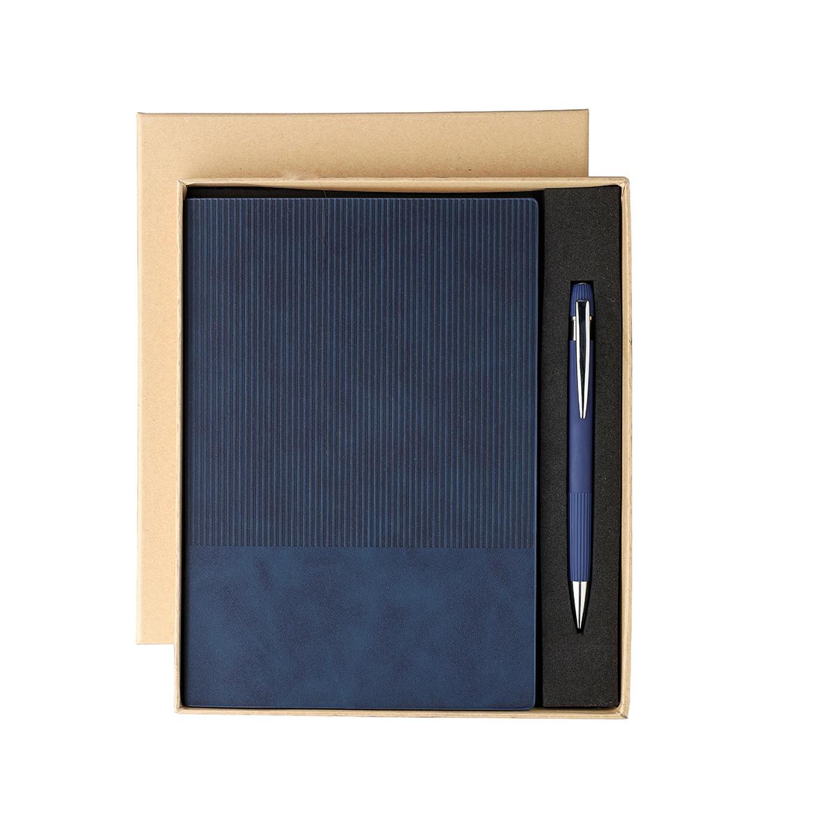 SET REGALO TACCUINOE PENNA IN PU E ALLUMINIO