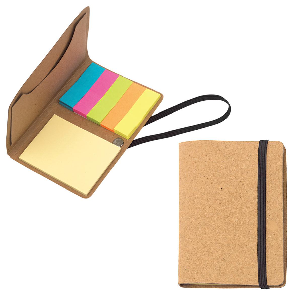MEMOBOX CON ELASTICO E FOGLIETTI ADESIVI