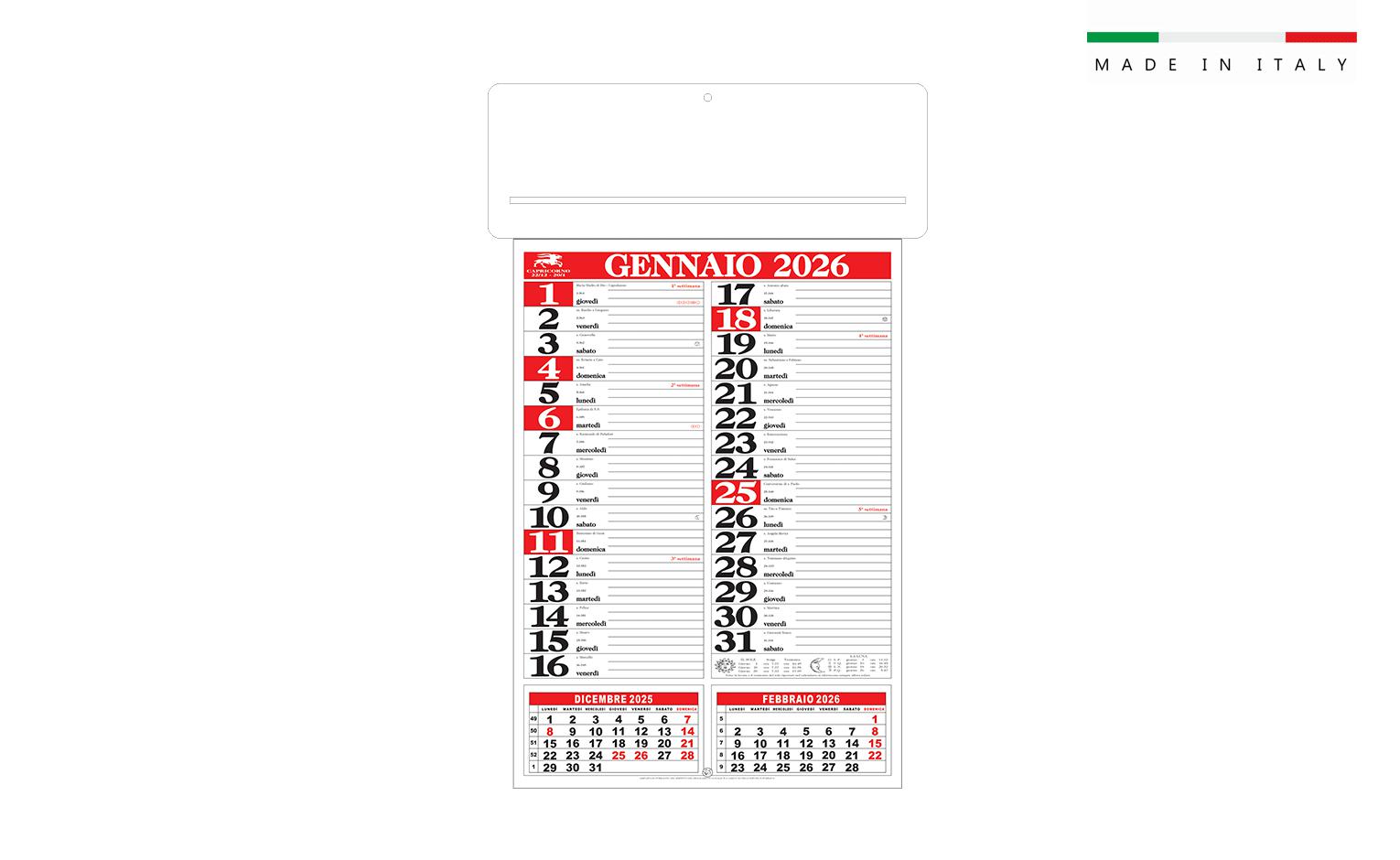 Calendario OLANDESEPASSAFOGLI 34 x 54,5