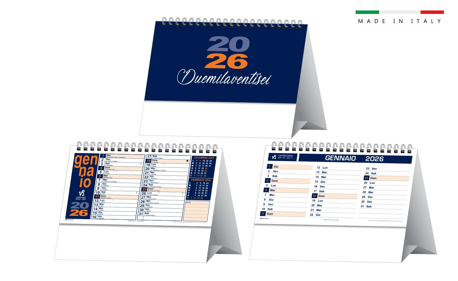 Calendario da tavolo PORTOGHESE 19×14,5