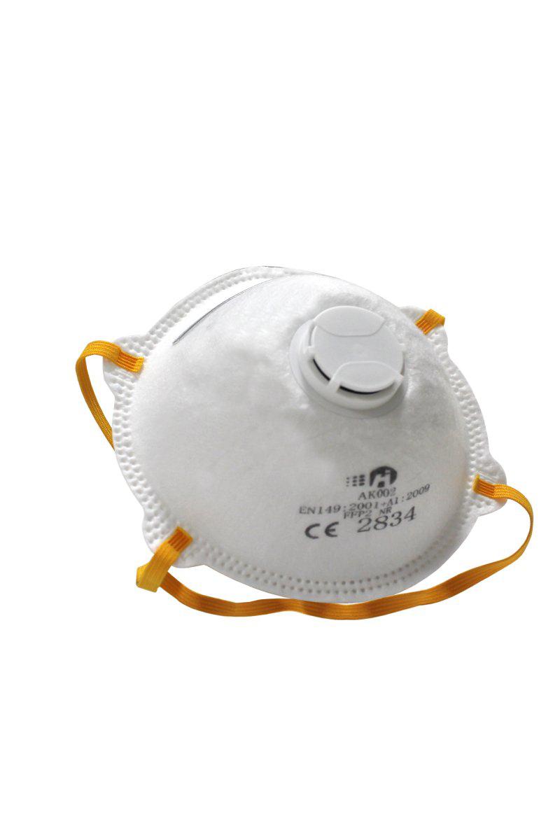SEMIMASCHERA FACCIALE CON VALVOLA ANTIPOLVERE FFP2 AK002