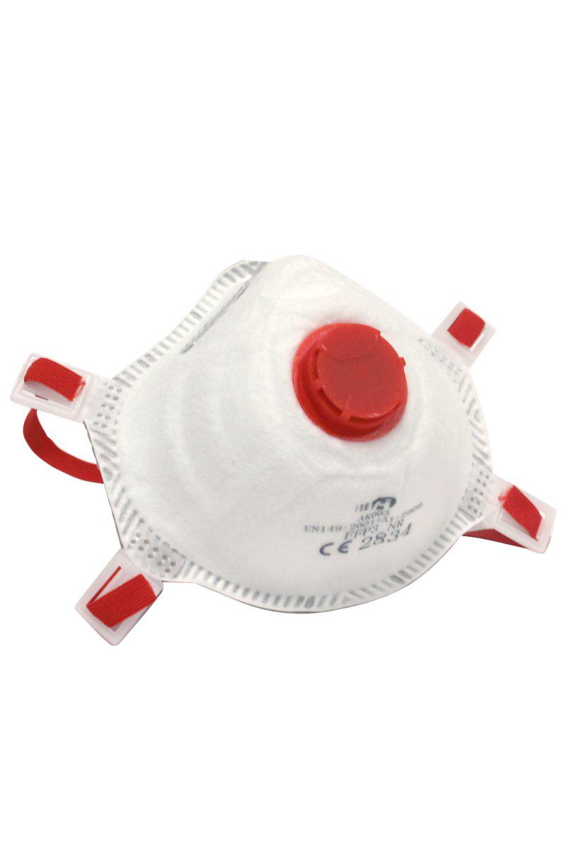 SEMIMASCHERA FACCIALE CON VALVOLA ANTIPOLVERE FFP3 AK003