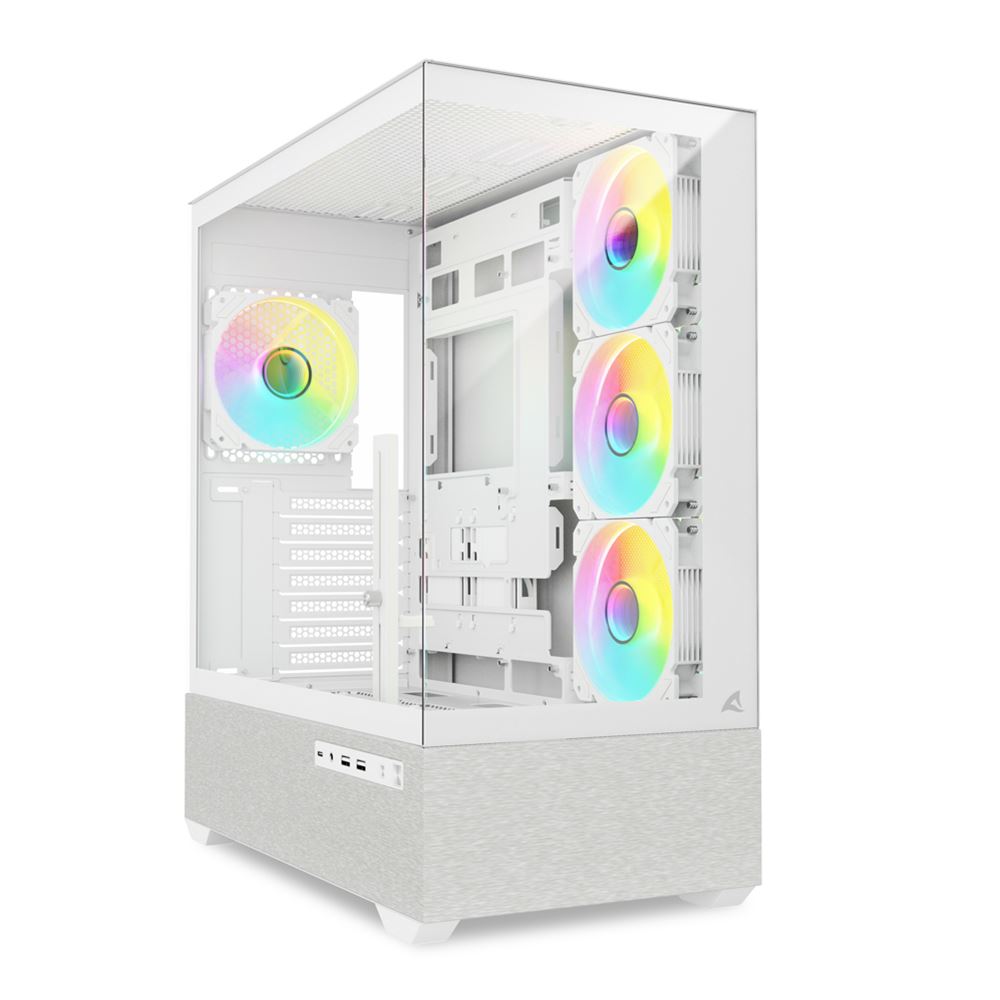 SHARKOON CASE AK7  ATX ARGB BIANCO