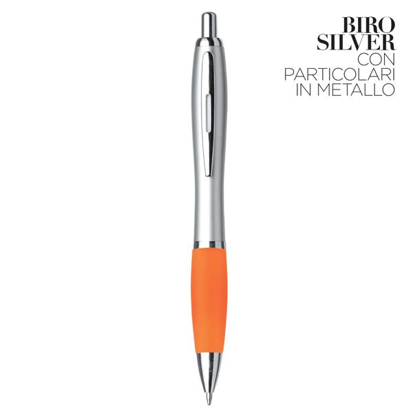 NEW YORK – Penna a sfera in plastica silver