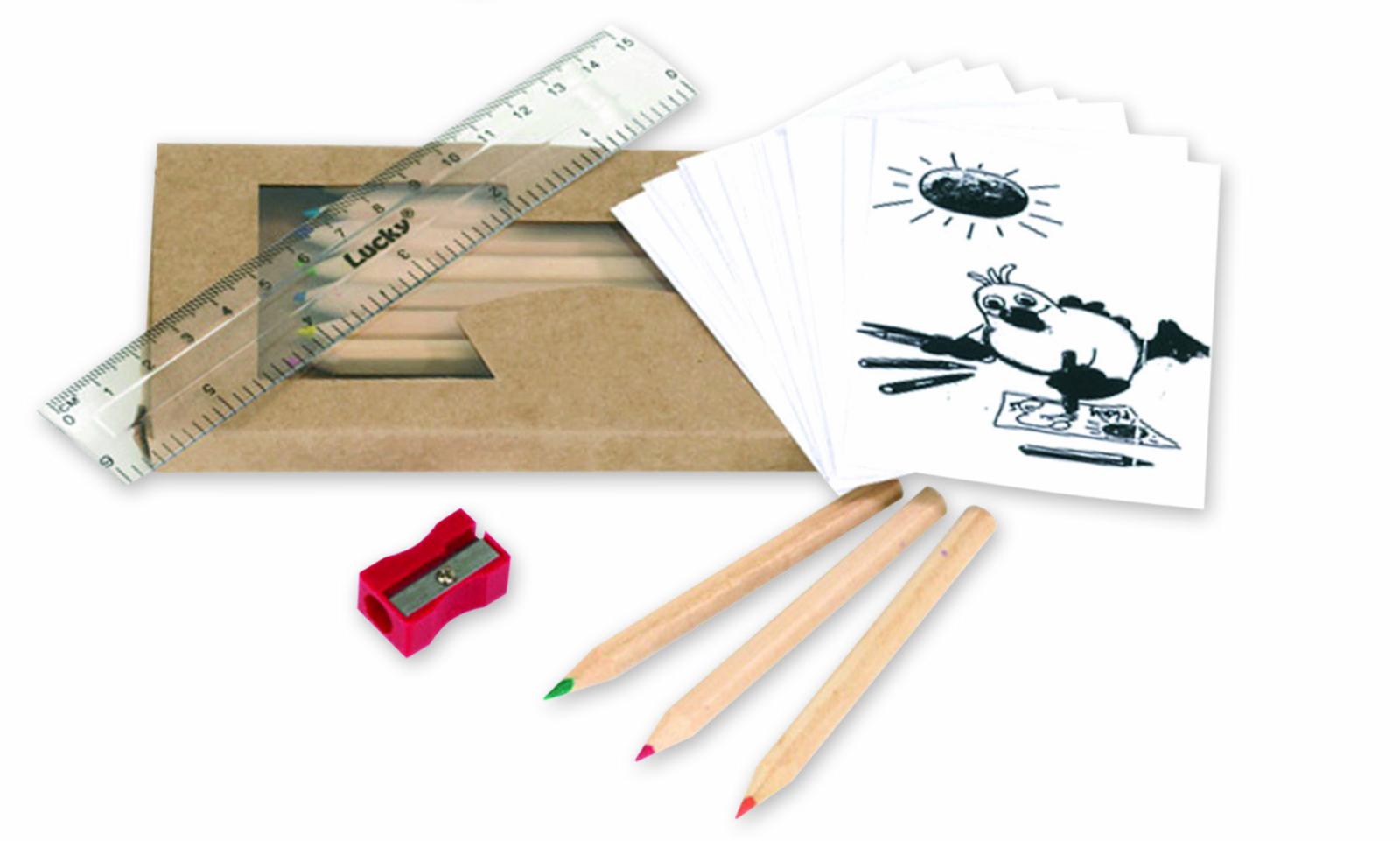 SET DISEGNO – libricino da colorare,matite,righello,temp.