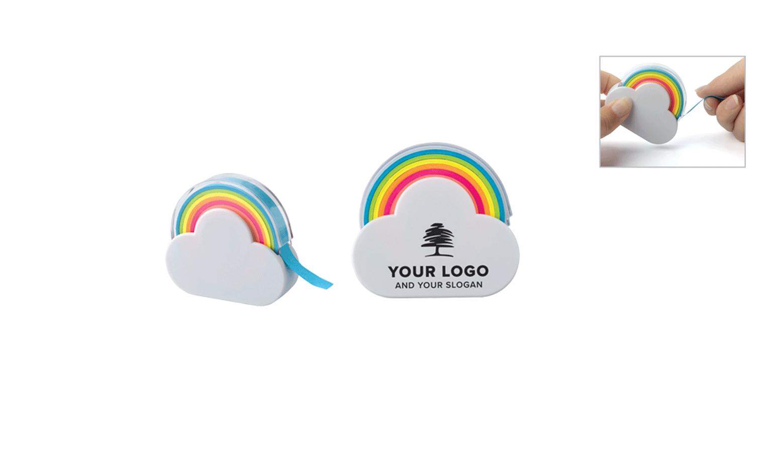 RULLO CON MEMO STICK ADESIVI A FORMA DI NUVOLA