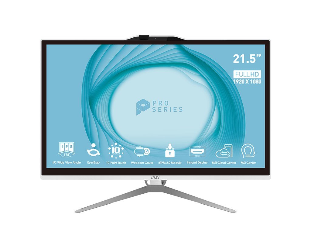 MSI PC AIO 21,5 WHITE TOUCH Intel Pentium G7400 4GB 128GB SSD WIN 11 PRO