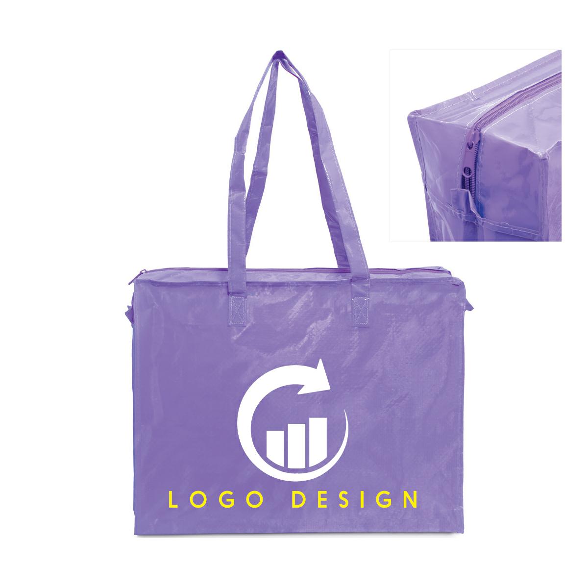 SHOPPER IN PPL L45XH35X14CM CHIUSURA CON ZIP