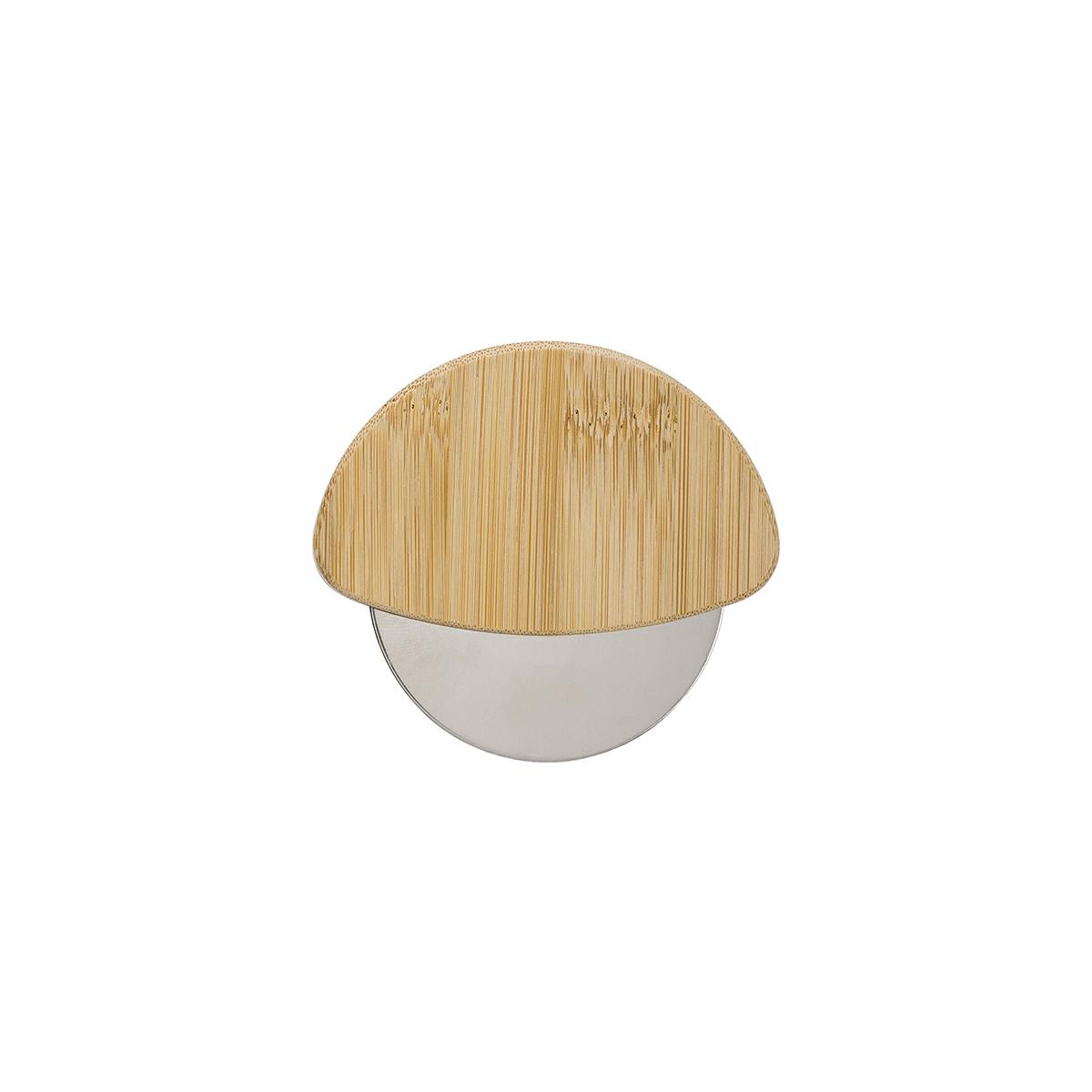 TAGLIAPIZZA IN BAMBOO E LAMA IN ACCIAIO INOX