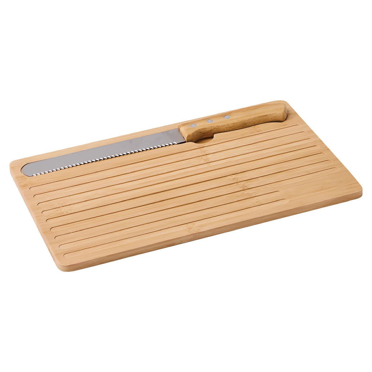 TAGLIERE IN BAMBOO CON COLTELLO