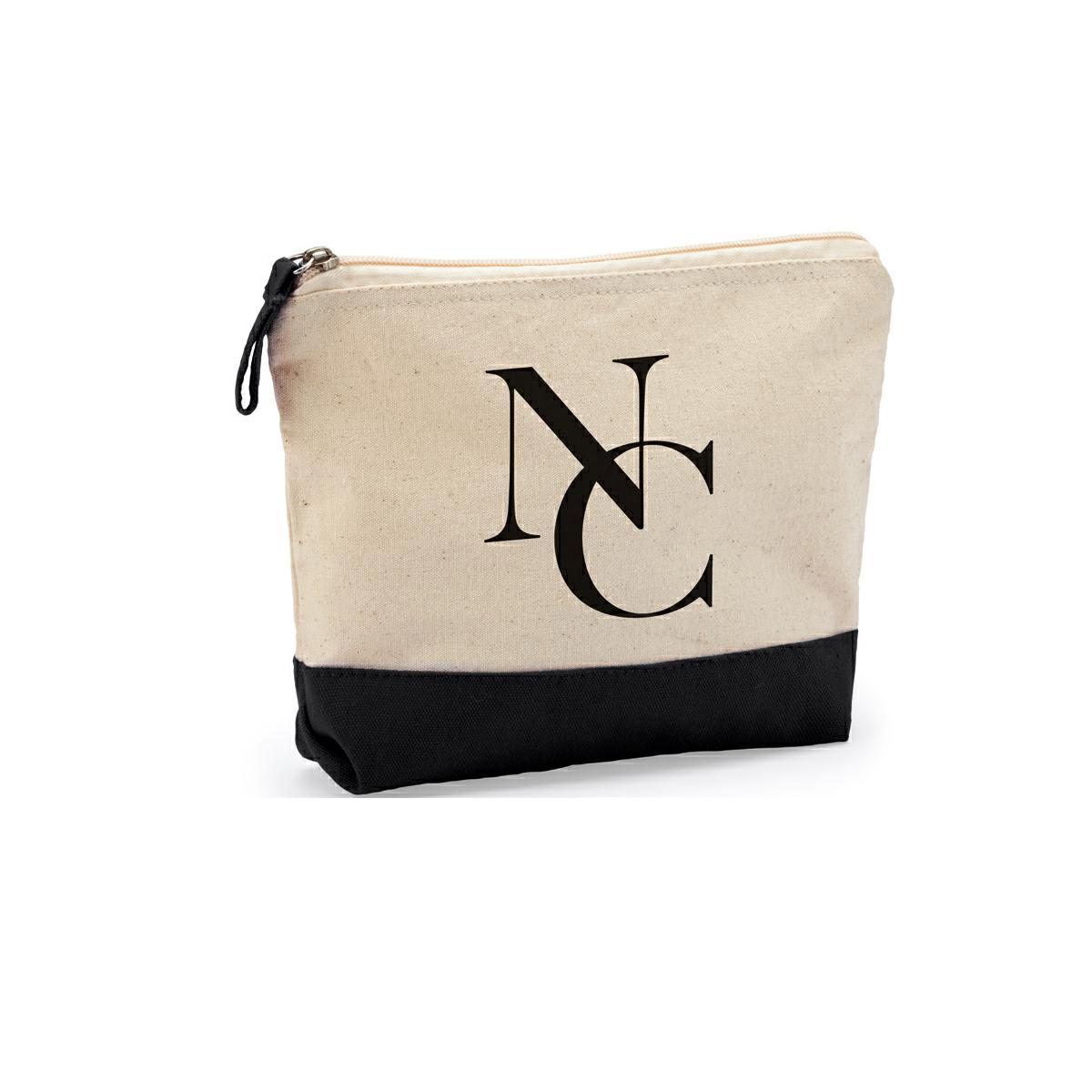 BEAUTY CASE IN COTONE BICOLORE CON MANICO