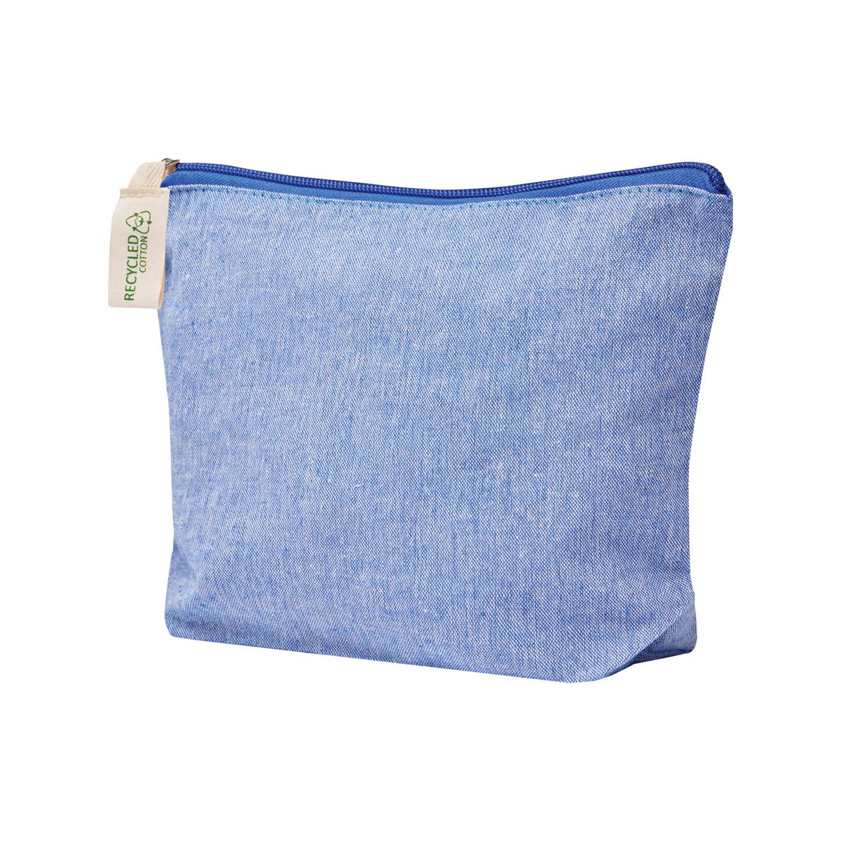 BEAUTY CASE IN COTONE RICICLATO CON CERNIERA