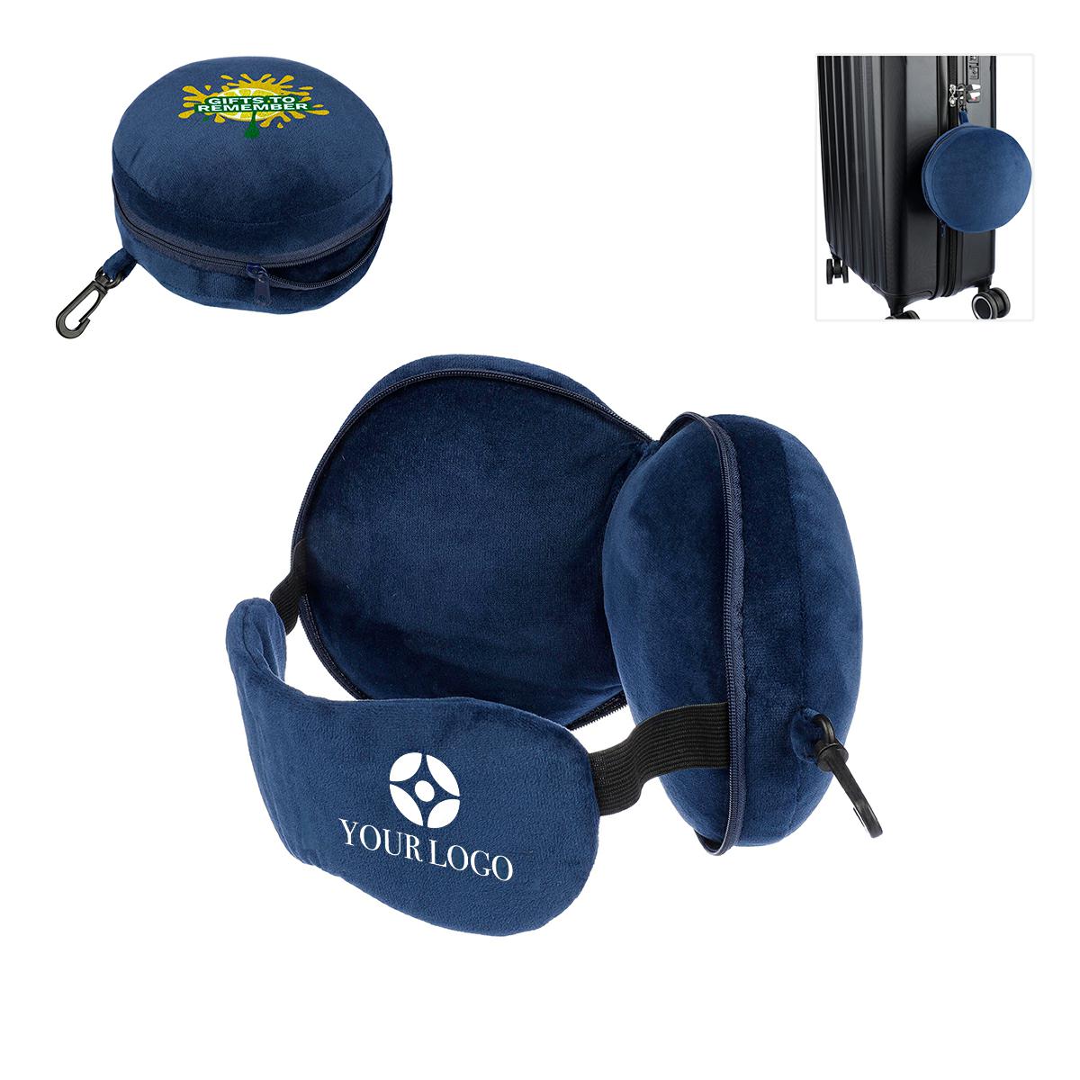 SET DA VIAGGIO CON CUSCINO E MASCHERINA OCCHI