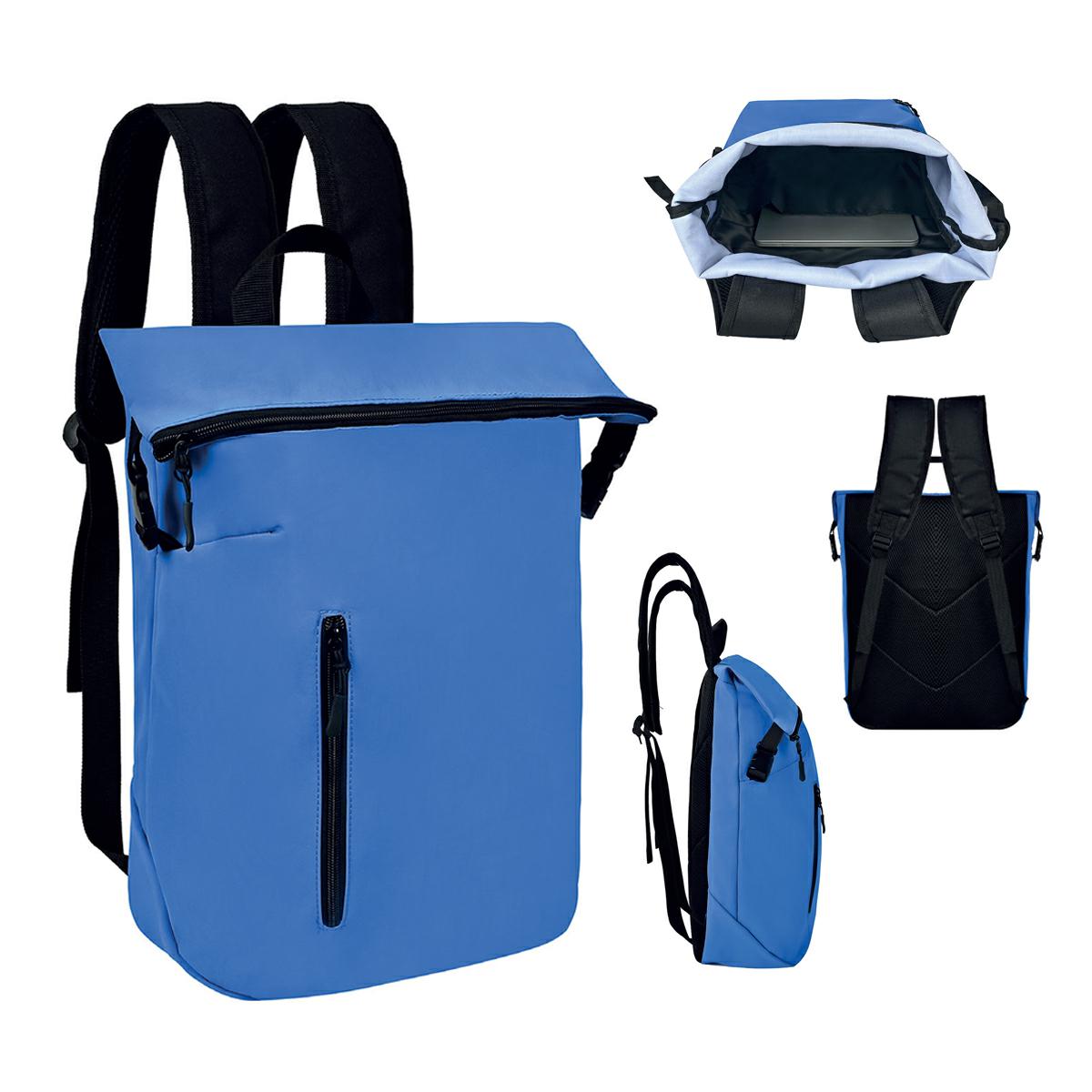 ZAINO ROLL TOP IN NYLON TASLON LAVATO 30x43x15