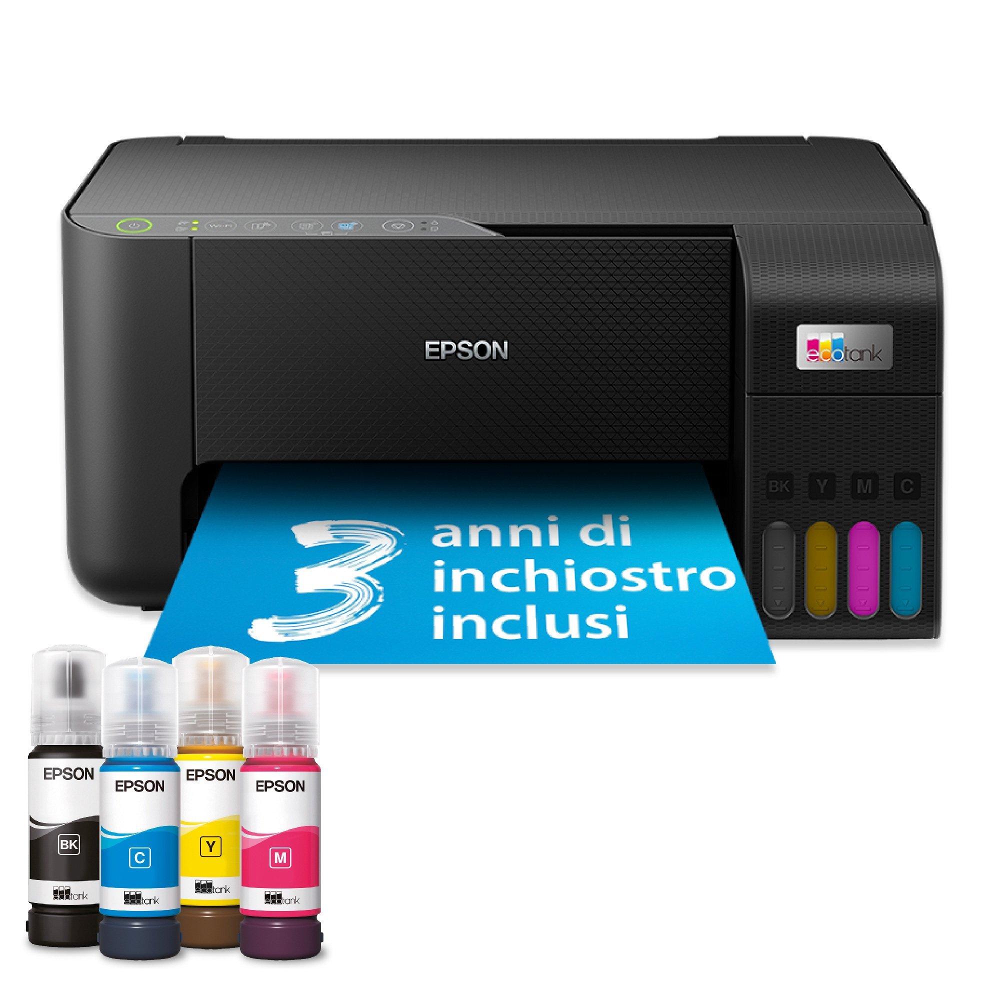 EPSON MULTIFUNZIONE INK A4 COLORE, ECOTANK ET-2860, 33PPM, USB/WIFI, 3 IN 1