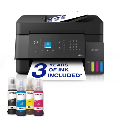 EPSON MULTIFUNZIONE INK A4 COLORE, ECOTANK ET-4900, 33PM, FRONTE/RETRO, ADF, USB/LAN/WIFI, 4 IN 1
