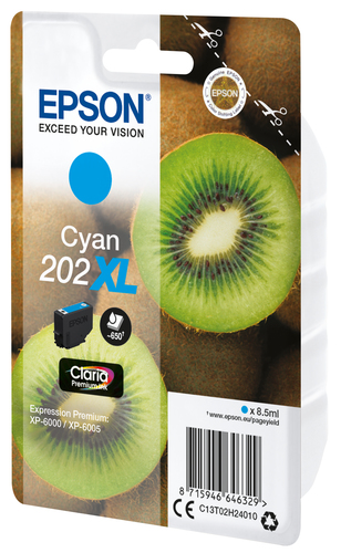 EPSON CART INK CIANO 202XL KIWI CONF SINGOLA AD ALTA CAPACITA