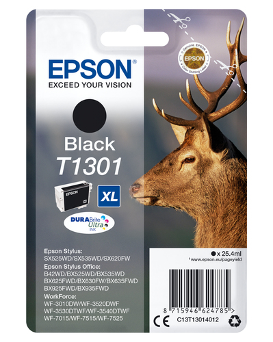 EPSON CART. INK NERO PER SX525/620FW BX525WD/625FWD/925FWD B42WD TAGLIA XL SERIE CERVO
