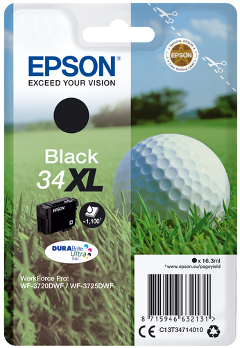 EPSON CART. INK NERO 34XL SERIE PALLINA DA GOLF