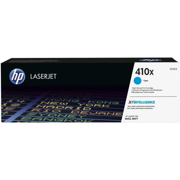 HP TONER CIANO 5000PAG PER LJ PRO M452 M477, 410X