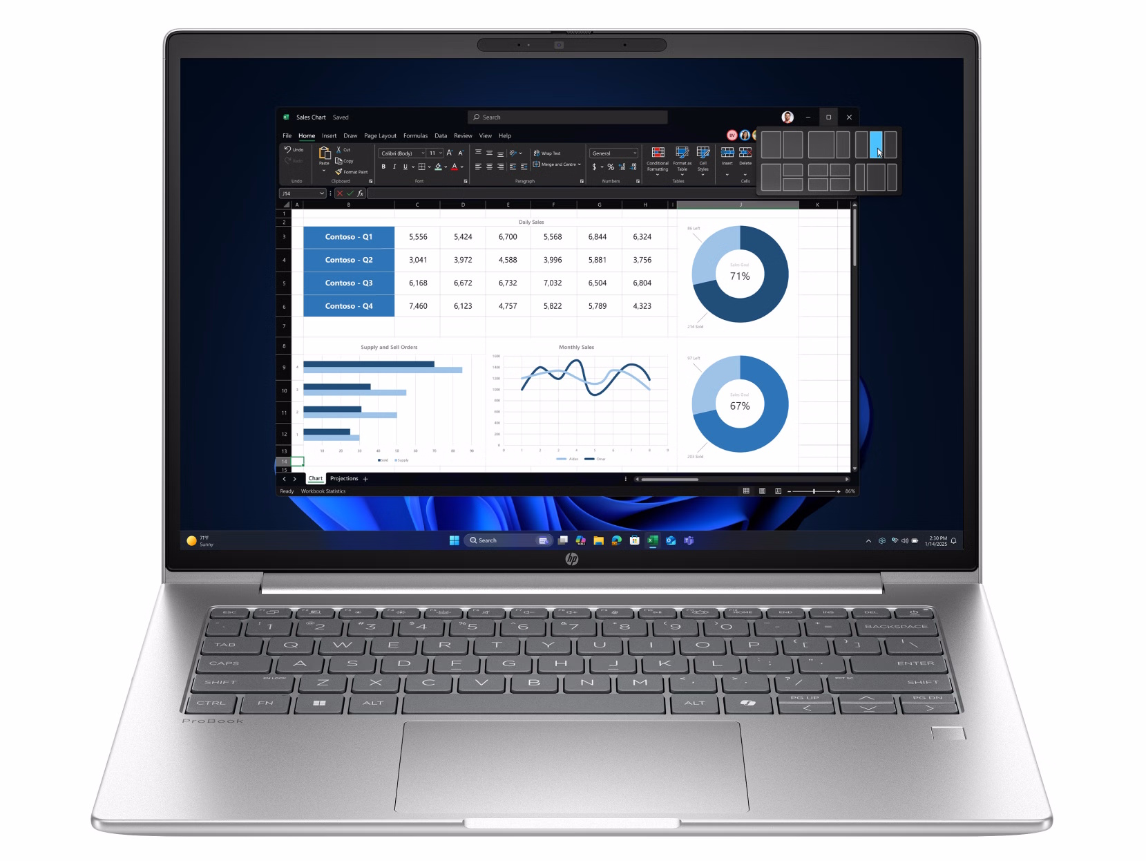 HP NB PROBOOK 4 G1I 14 ULTRA 7-255U 16GB 512GB 14 WIN 11 PRO 3YW
