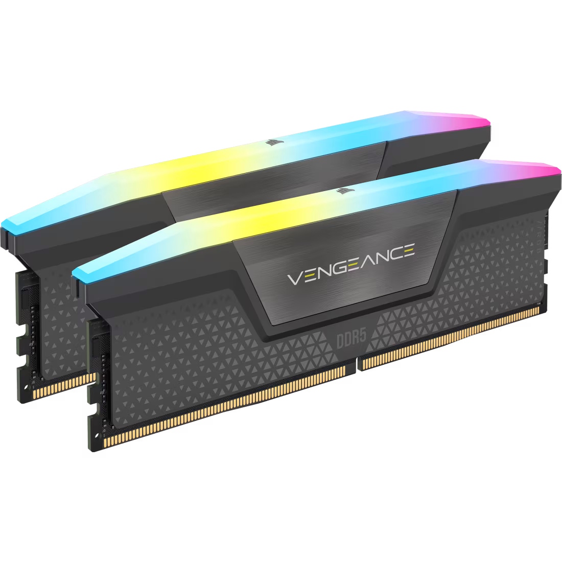 CORSAIR VENGEANCE RGB DDR5 16GB (2 x 8GB) DDR5 6000 CL36-44-44-96 1.35V Intel XMP AMD EXPO – GREY