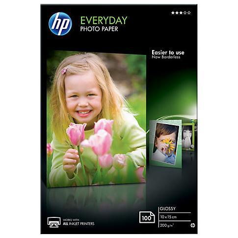 HP CARTA FOTOGRAFICA LUCIDA HP EVERYDAY GLOSSY PHOTO PAPER – 100 FOGLI/10X 15 CM