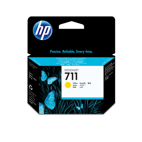 HP CART INK GIALLO  PER PLOTTER T120 – T520 N. 711
