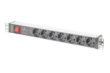 DIGITUS MULT ALIM ER RACK 19 IN ALL 7 PRESE SCHUKO E SPINA SCHUKO E INTERRUTTORE