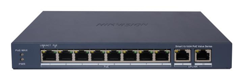 HIKVISION SWITCH SMART MANAGED POE 10/100 8 POE PORTS