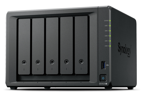 SYNOLOGY NAS TOWER RACK 5X SATA, 2X NVME, RYZEN V1500B, 8GB ECC, 2.5GBE, 1200FPS@720P, 2 LICENZE INC