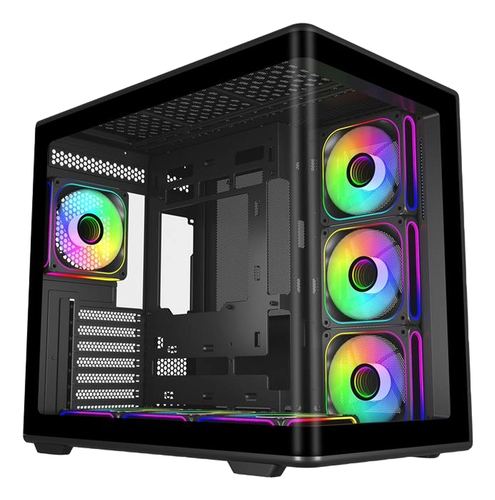 COOLER MASTER ELITE 600 BLACK 7 FANS, SUPPORTO MB ATX/mATX/mITX,  7 VENTOLE 120mm ARGB+ CONTROLLER