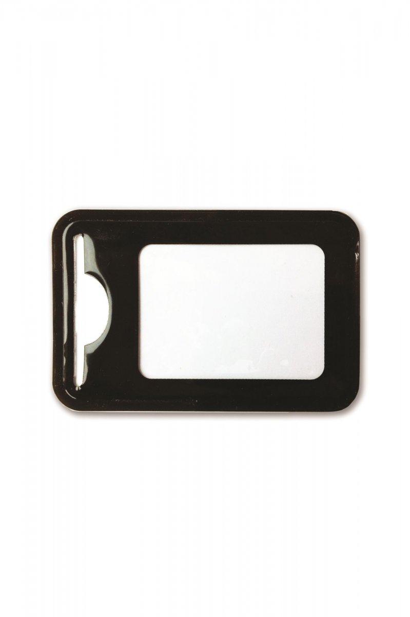 PORTA BADGE DA FISSARE SUL CAPO IN CF. DA 50 PZ.