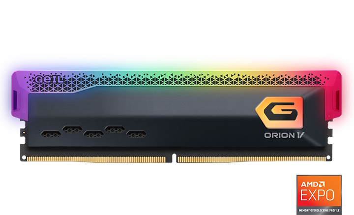 GEIL RAM 16GB DDR5 ORION V RGB-GRAY PC5-38400 4800MHZ 40-40-40-77