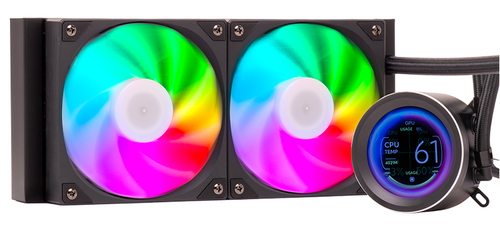 ITEK DISSIPATORE A LIQUIDO ARCTIC SPHERE LCD 240 – 240MM SKT UNIVERSALE PWM FAN LCD 2.8 CON SOFTW