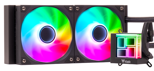 ITEK DISSIPATORE A LIQUIDO HYDRO CUBE 240B – 240MM SKT UNIVERSALE PWM FAN ARGB