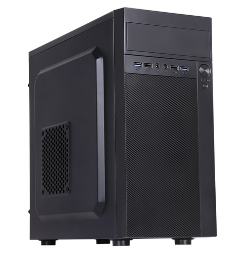 ITEK CASE THEON – MID TOWER, MATX, PSU 500W,  2XUSB3, FULL BLACK