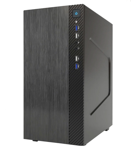 ITEK CASE SMALLCOM-B – MINI TOWER,  MATX, 2XUSB3, 2XUSB2, BRUSHED
