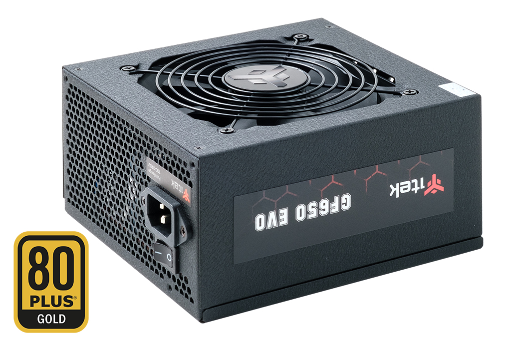 ITEK ALIMENTATORE GF650 EVO – 650W, 80PLUS GOLD, VENTOLA FDB 12CM, MODULARE
