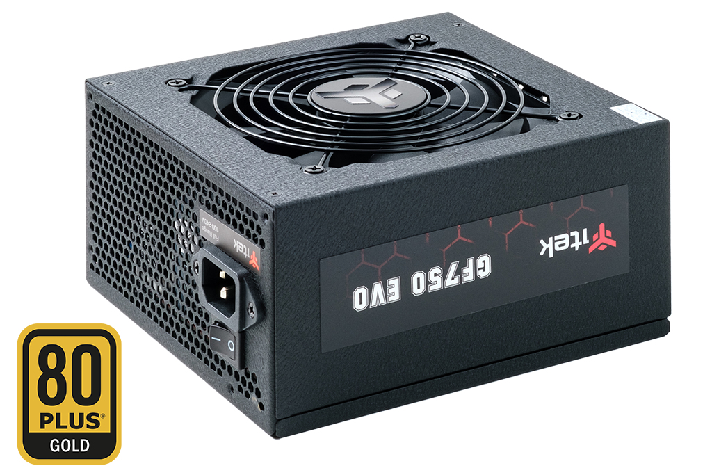 ITEK ALIMENTATORE GF750 EVO – 750W, 80PLUS GOLD, VENTOLA FDB 12CM, MODULARE