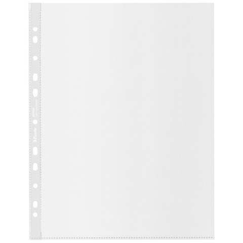Kit da 2 buste a perforazione univarsale trasparenti  Esselte De Luxe formato 22×30 cm. Prodotto riciclato al 100%.
