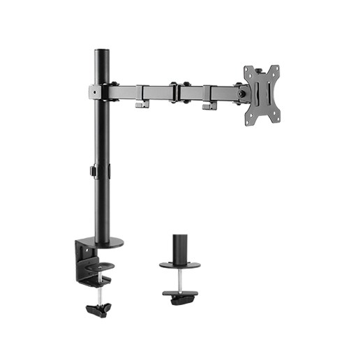 LINK BRACCIO SUPPORTO DA TAVOLO CON MORSA A DUE SNODI PER VIDEO 13-32 FINO A 8 KG