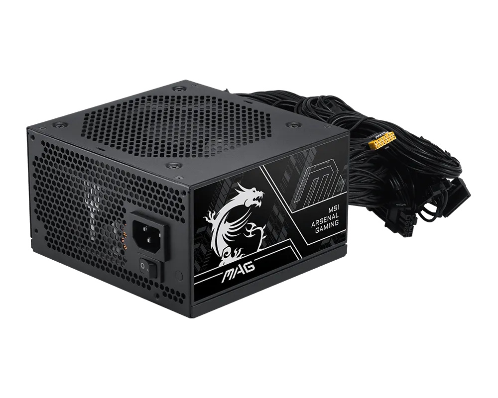 MSI ALIMENTATORE MAG A650BN PCIE5 III, EU, 650W, NON-MODULAR , BRONZE 80 PLUS, COLOR  BOX