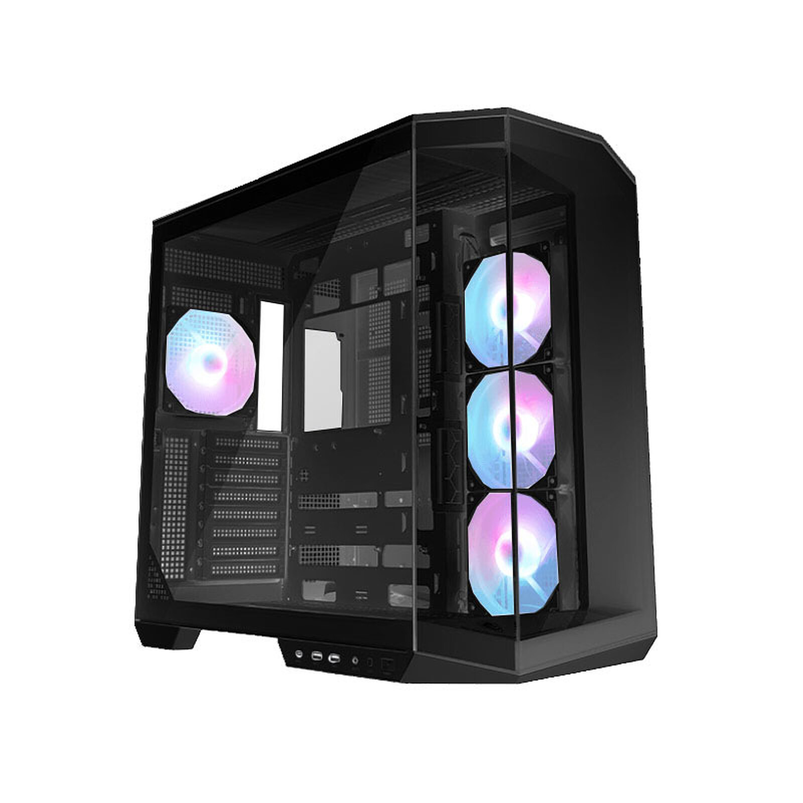 MSI MAG PANO 100R PZ, Global, 2xUSB 3.2 Gen 1, 1xUSB 3.2 Gen2 Type-C, 3x120mm ARGB Reverse Blade Fan