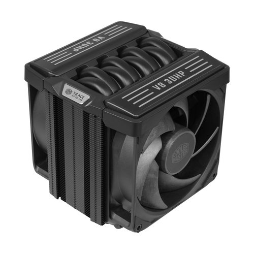 COOLER MASTER V8 ACE 3DHP Black, DISSIPATORE AD ARIA SINGLE TOWER , 2 VENTOLE 120mm NO ARGB, 6 ANNI