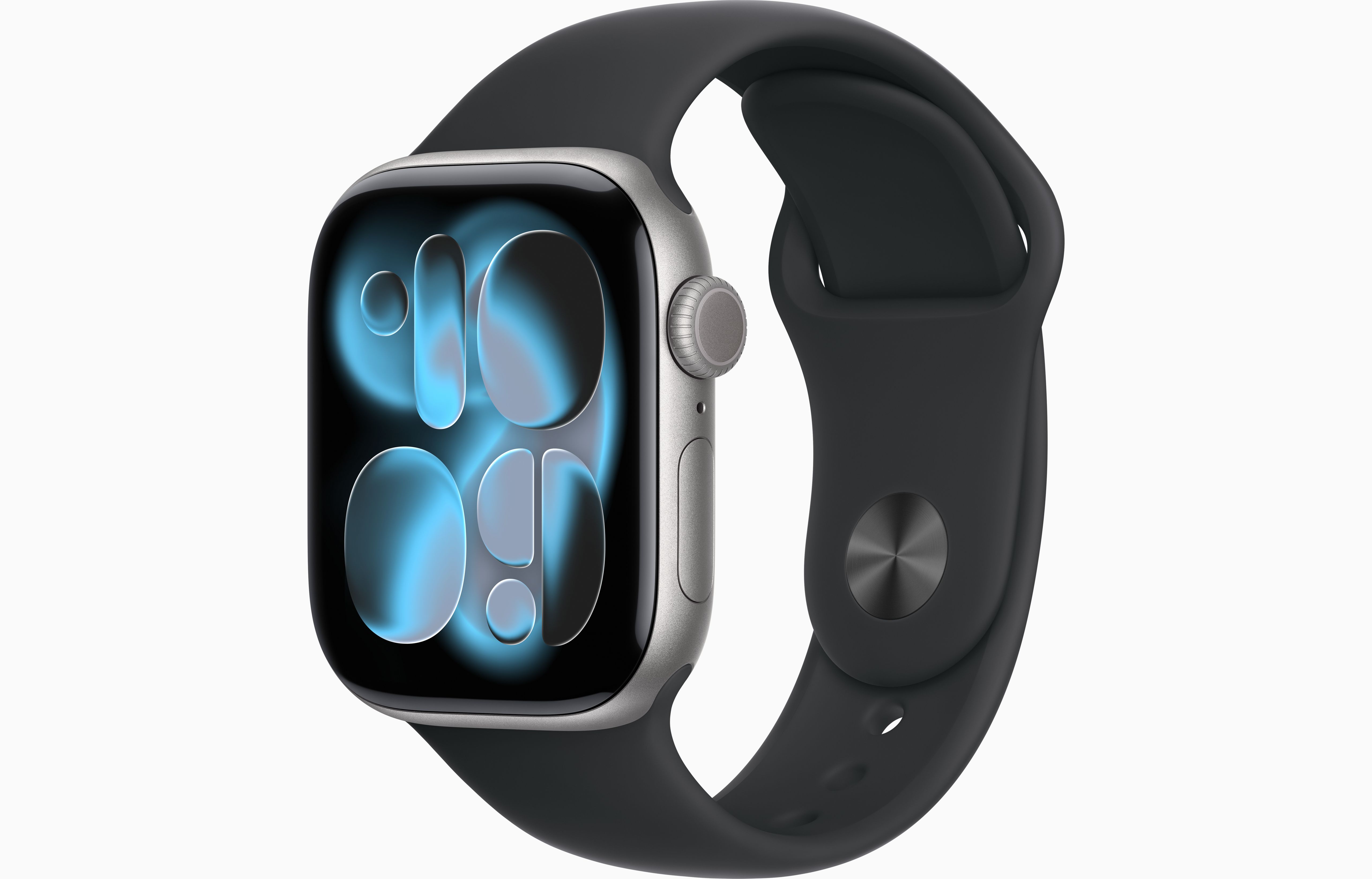 APPLE WATCH SERIES 11GPS42MMSPACE GREY ALUMINIUM CASE WITH BLACK SPORT BAND, M/L