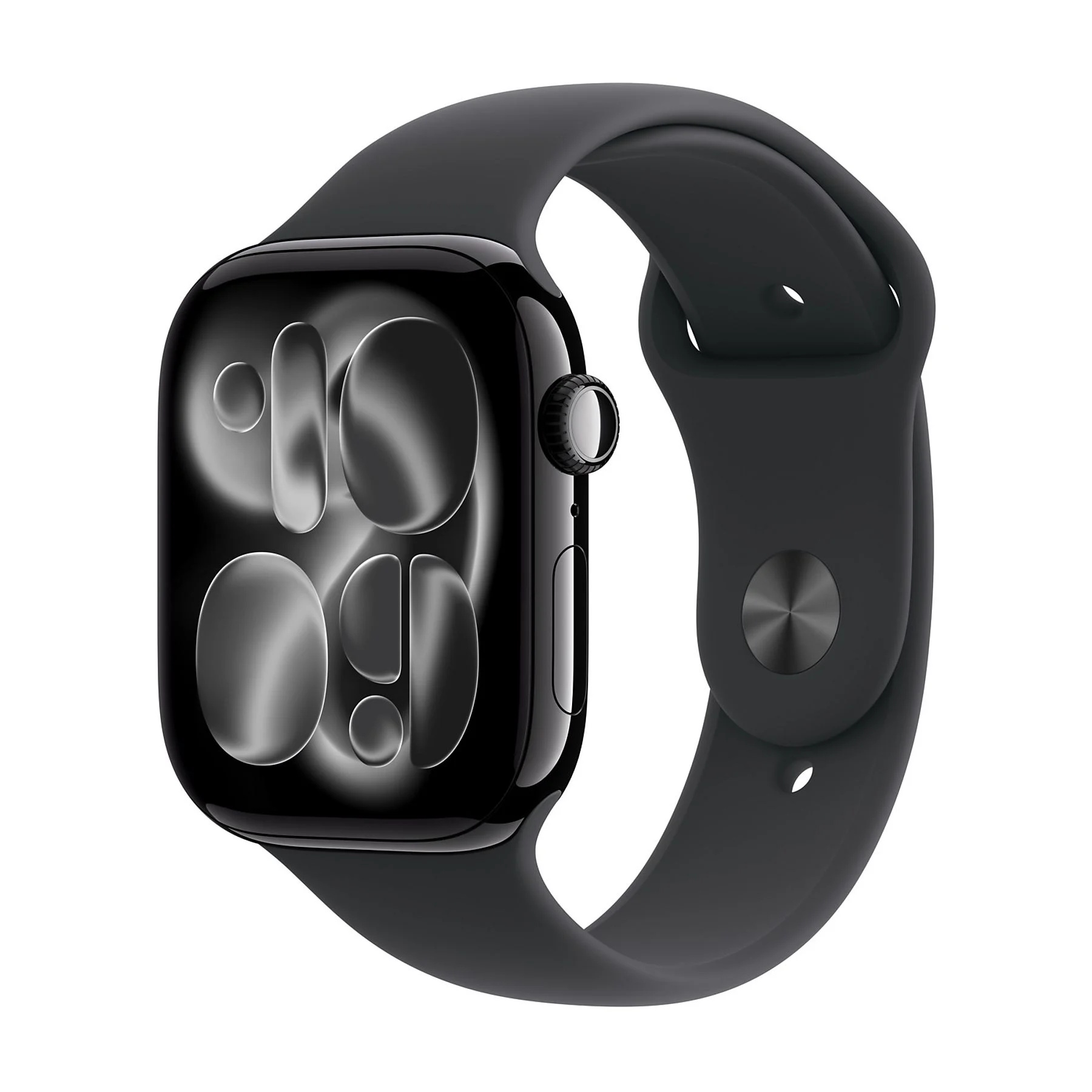 APPLE WATCH SERIES 11GPS46MMJET BLACK ALUMINIUM CASE WITH BLACK SPORT BAND, M/L
